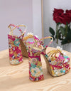 Floral Heels - Dupe Department 