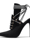Tacones de mezclilla sexys