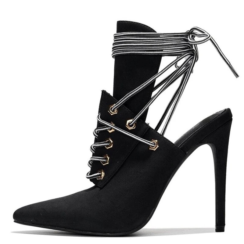 Tacones de mezclilla sexys