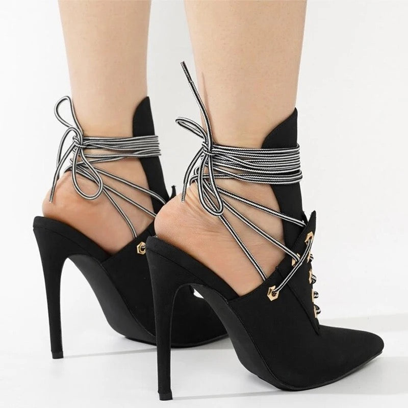 Tacones de mezclilla sexys